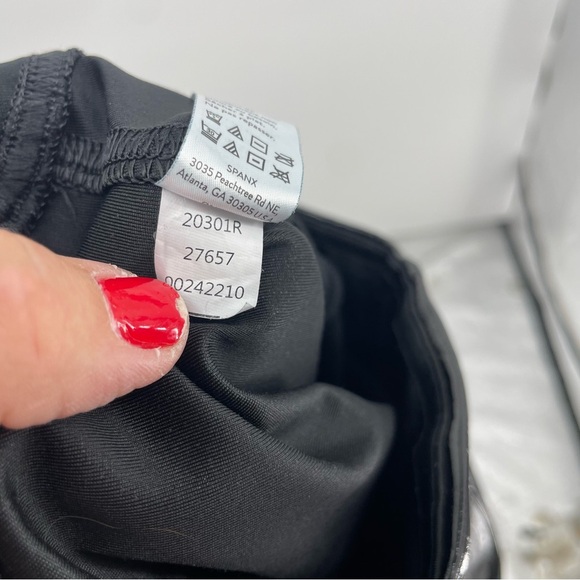 Spanx Shape Faux Leather Patent Leggings High Waist Black Small- 20301R - Picture 11 of 11